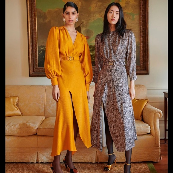 Ronny Kobo Estelle Faux-Wrap Midi Dress - Picture 4 of 13